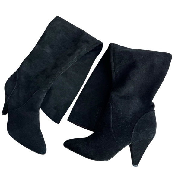 Kurt Geiger London Women's Over The Knee Suede Boots Heels Black Size 38.5 US 8 - Picture 12 of 12